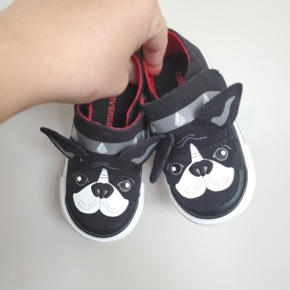 Toddler Converse Size 6 - Frenchie Edition - Picture 1 of 4